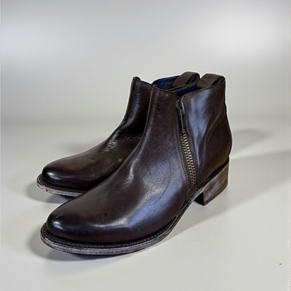 DW Goodyear Welt Vero Cupio leather Ankle Boots women Size 10 Brown Hand Made